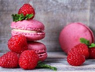 Рецепта Домашни сладки розови френски макарони